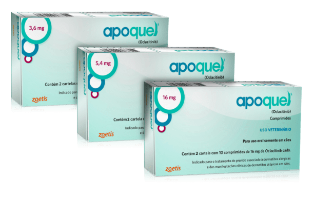 Apoquel Zoetis - 5,4mg - 20 comprimidos