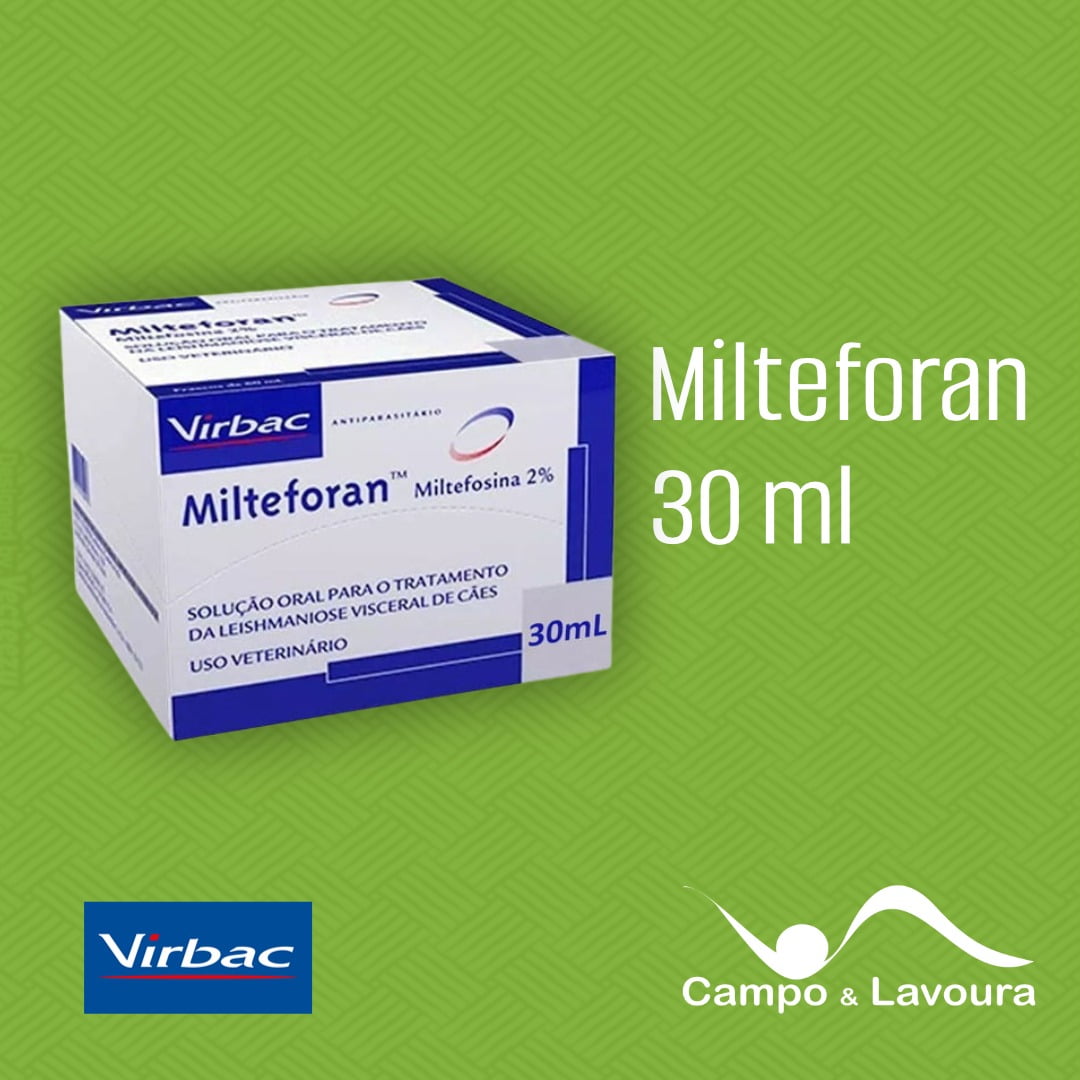 LEISHMANIOSE TEM TRATAMENTO - Milteforan Virbac - Produto Original ...