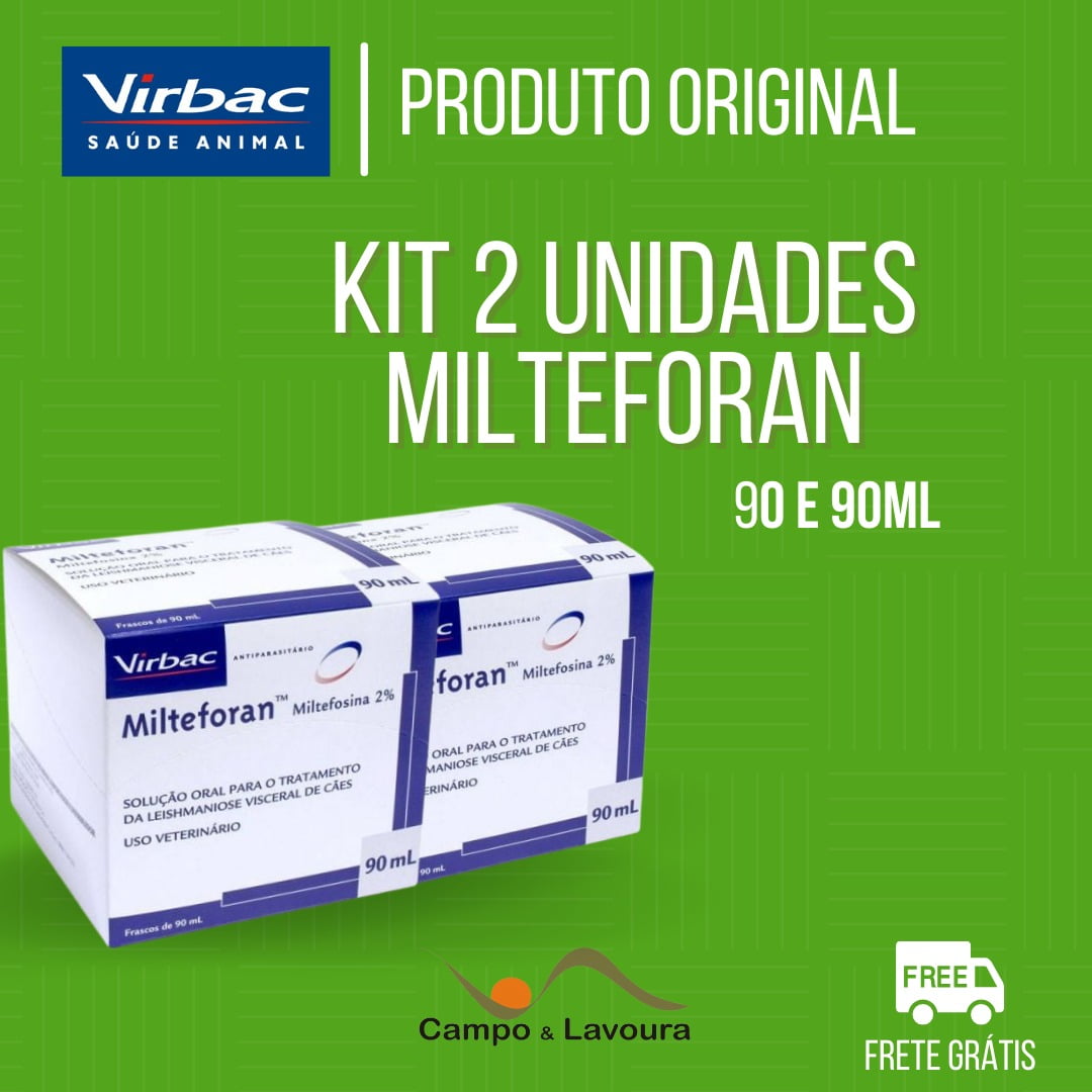 KIT MILTEFORAN 90 ML + MILTEFORAN 90 ML VIRBAC LEISHMANIOSE