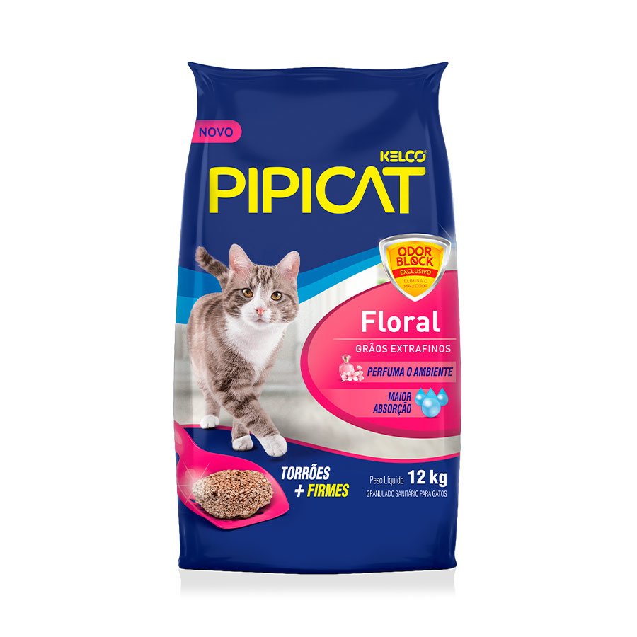 Areia Sanitária Pipicat Floral 12 Kg - Kelco