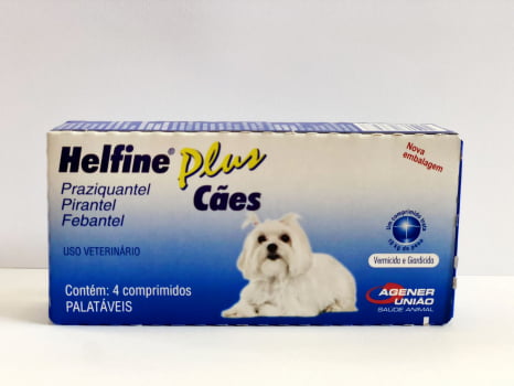 Helfine Plus Cães 4 Comprimidos