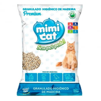  Mimi Cat 15 kg - Granulado Higiênico de Madeira